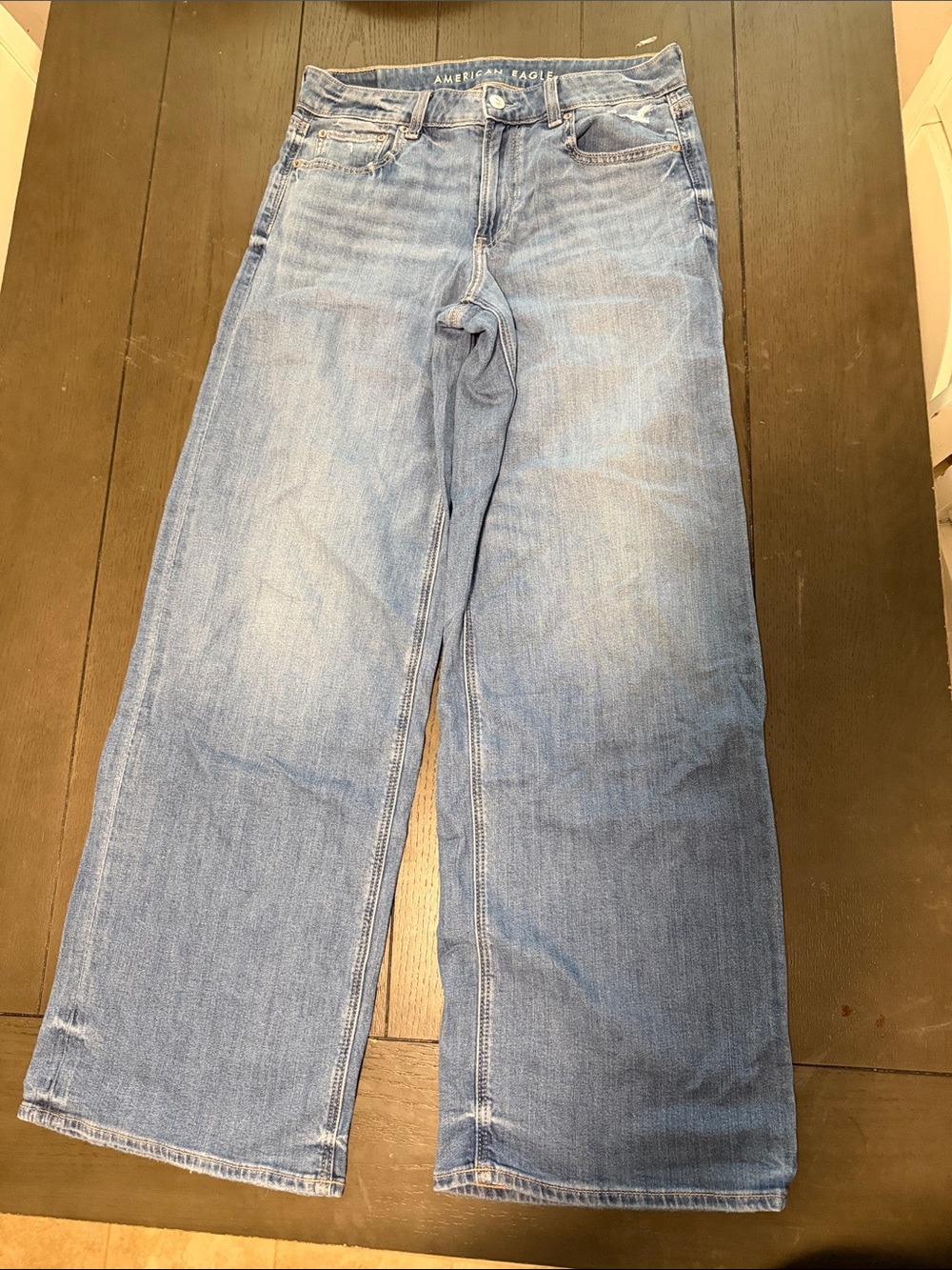 American Eagle Outfitters Men's Light Blue Bootcut Jeans